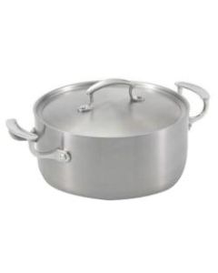 Vollrath Miramar Casserole Dish With Low Dome Cover, 5 Qt, Stainless Steel