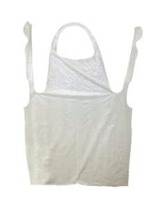 Impact Products ProGuard Disposable 42in Poly Apron - Polyethylene - For Food Handling, Food Service, Manufacturing - White - 1000 / Carton