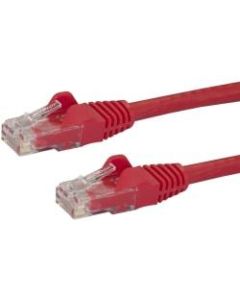 StarTech.com 6in CAT6 Ethernet Cable - Red Snagless Gigabit CAT 6 Wire - 6in Red CAT6 up to 160ft - 650MHz - 6 inch UL ETL verified Snagless UTP RJ45 patch/network cord