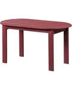 Linon Troy Adirondack Indoor/Outdoor Coffee Table, 18-1/8inH x 18-1/8inW x 35-1/4inD, Red