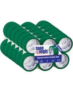 Tape Logic Carton Sealing Tape, 2in x 55 Yd., Green, Case Of 36