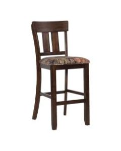Linon Home Decor Products Milone Bar Stool, Mossy Oak/Dark Walnut