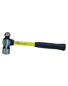 Classic Ball Pein Hammer, Fiberglass Handle, 14 in, Carbon Steel 32 oz Head