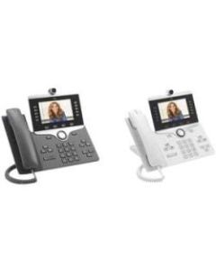 Cisco 8865 IP Phone - Corded/Cordless - Corded/Cordless - Bluetooth, Wi-Fi - Wall Mountable - Charcoal - 5 x Total Line - VoIP - IEEE 802.11a/b/g/n/ac - Caller ID - SpeakerphoneEnhanced User Connect License