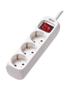 Tripp Lite Protect It! PS3G15 3-Outlets Power Strip - Schuko - 3 x Type F (Schuko) - 4.92 ft Cord - 16 A Current - 230 V AC Voltage - Wall Mountable - White