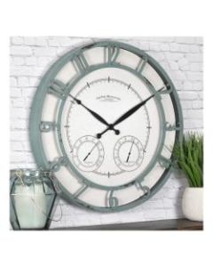 FirsTime & Co. Laguna Outdoor Clock, Aged Teal