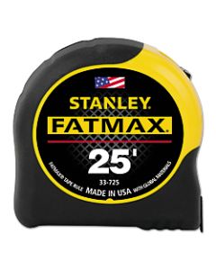 FatMax Classic Tape Measure, 1-1/4 in W x 25 ft L, SAE, Black/Yellow Case