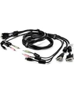 AVOCENT KVM Cable - 6 ft, Dual Display, DVI-I, 1 x USB, 2 x Audio, Standard KVM cable