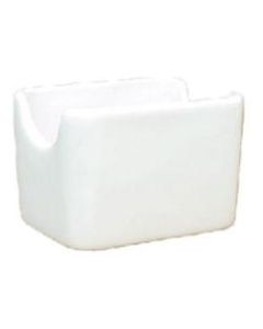 International Tableware Stoneware Sugar Packet Holders, 2-3/8in x 3-3/8in, White, Pack Of 36 Holders
