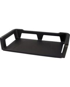 Storex Stackable Letter Tray - 15in Height x 9.3in Width3in Length - Desktop - 100% - Black - Plastic - 1 Each