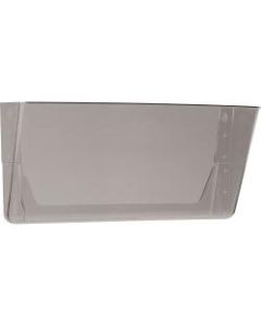 Storex Stacking Wall Pocket - 1 Pocket(s) - 7in Height x 4in Width16in Length - Stackable - Smoke - Poly - 1 Each