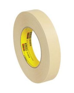 3M 231 Masking Tape, 3in Core, 1in x 180ft, Tan, Case Of 12