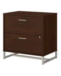kathy ireland Office by Bush Business Furniture Method 30inW Lateral 2-Drawer File Cabinet, Century Walnut, Standard Delivery