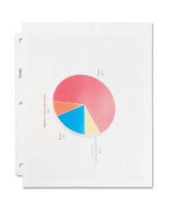 Business Source Nonglare Top-loading Sheet Protectors - 11in Height x 9in Width - 3.3 mil Thickness - For Letter 8 1/2in x 11in Sheet - Ring Binder - Rectangular - Clear - Polypropylene - 100 / Box