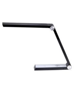 Bostitch Wireless Charging Triangle Adjustable LED Desk Lamp, 25-5/16inH, Black Shade/Black And White Base