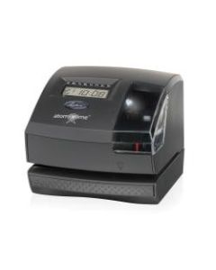 Lathem Atomic Time Clock With Tru-Align, 1600E, Unlimited Employees, 5.7inH x 6.3inW x 7.2inD, Gray