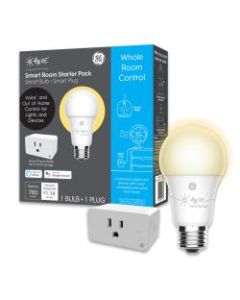 C by GE A19 Smart LED Bulb And On/Off Smart Plug Set, Soft White, 93127316