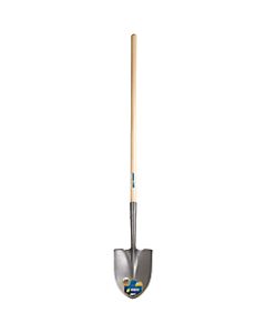 Blue Max Contractor Shovels, 12 X 9.5 Round Pt Blade, 48 in Wood Straight Handle