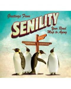 Willow Creek Press 5-1/2in x 5-1/2in Hardcover Gift Book, Greetings From Senility