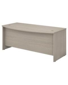 Bush Business Furniture Studio C Bow Front Desk, 72inW x 36inD, Sand Oak, Standard Delivery