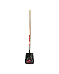Square Point Transfer Shovel, 12 in L x 9.5 in W Blade, #2, 48 in L North American Hardwood Straight Handle
