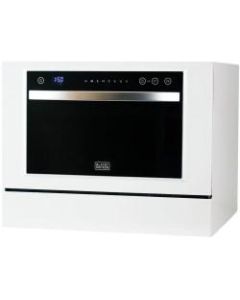 Black & Decker BCD6W Compact Countertop Dishwasher - Countertop - 6 Place Settings