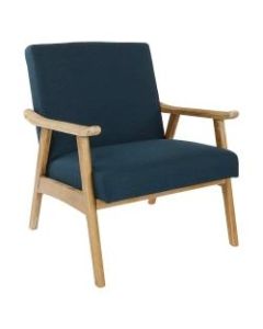 Ave Six Work Smart Weldon Chair, Klein Azure/Light Brown