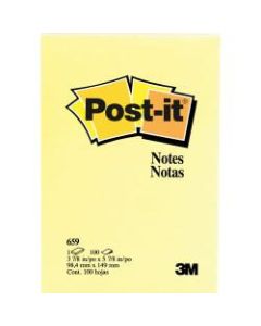 Post-it Notes Original Notepads - 4in x 6in - Removable - 24 / Bundle