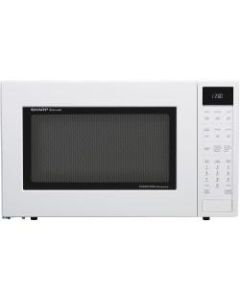 Sharp Convection Microwave Oven SMC1585BW - Combination - 11.22 gal Capacity - Convection, Microwave, Roasting, Baking, Browning - 10 Power Levels - 900 W Microwave Power - 15.40in Turntable - 120 V AC - Ceramic, Stainless Steel, Glass - Countertop - Whit