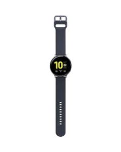 Samsung Galaxy Watch Active2 (44mm), Aqua Black (Bluetooth) - 1.15 GHz Dual-core (2 Core) - 4 GB - 768 MB Standard Memory - 1.4in - 360 x 360 - Touchscreen - 131 Hour - 0.79in - 1.73in - 0.43in - 1.73in - Aqua Black - Aluminum - Fluoroelastomer Band