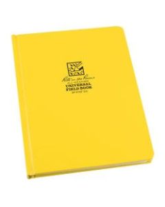 Rite in the Rain All Weather Bound Notebooks, 6-3/8in x 8-1/2in, 160 Pages (80 Sheets), Yellow, Pack Of 6 Notebooks