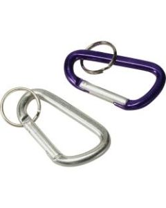 Baumgartens 3in Carabiner Key Ring - Aluminum - 1 Each - Assorted