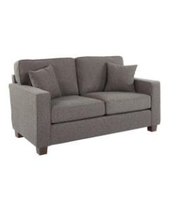 Office Star Starling Loveseat, Usher Charcoal/Coffee