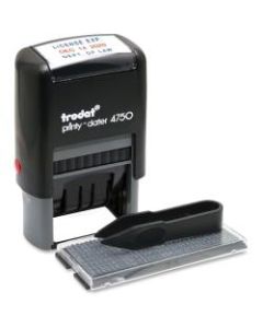 U.S. Stamp And Sign Custom Dater Self-Inking Stamp, 1inW x 1.63inL