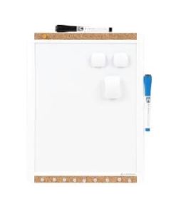 U Brands PINIT Magentic Dry-Erase Whiteboard Board, 11in x 14in, Plastic Frame With White Finish