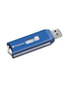 Verbatim 32GB Store "n Go PRO USB Flash Drive with Encryption - 32 GB - USB 2.0 - 30 MB/s Read Speed - 12 MB/s Write Speed - Blue - Lifetime Warranty