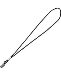 Advantus Metal Clip Cord-style Lanyard - 20 / Box - 36in Length - Black - Metal