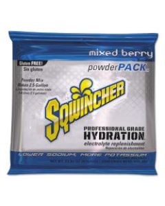 Sqwincher Powder Packs, Mixed Berry, 23.83 Oz, Case Of 32