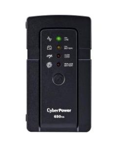 CyberPower RT650 Standby UPS Systems - 650VA/400W, 120 VAC, NEMA 5-15P, Mini-Tower, 6 Outlets, PowerPanel Personal, $175000 CEG, 5YR Warranty