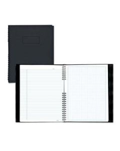 Blueline NotePro 30% Recycled Notebook, 7 1/4in x 9 1/4in, Quadrille Ruled, 96 Sheets, Black