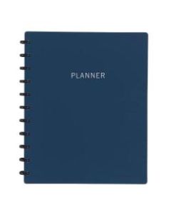 TUL Discbound Monthly Planner Starter Set, Undated, Letter Size, Soft-Touch Cover, Navy