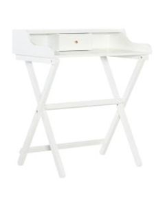 Linon Home Decor Products Gage Home Office Folding Desk, White