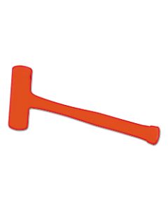 Compo-Cast Slimline Head Soft Face Hammers, 21 oz Head, 1 3/4 in Dia., Orange