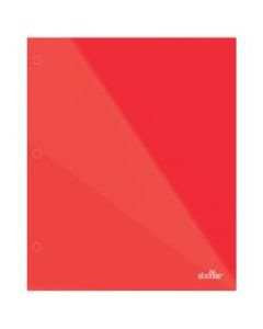 Office Depot Brand Stellar Laminated Paper Folder, Letter Size, Red