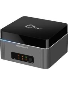 SIIG Premium 5-Port HDMI 2.0 Switch with IR Remote Control - 4Kx2K 60Hz HDR - Share one UHD 4K HDMI Display between five UHD 4K HDMI sources with IR remote control and HDR