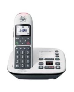 Motorola CD5011 Cordless Expandable Telephone With Digital Answering System, White