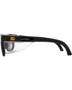KleenGuard Maverick Safety Eyewear - Polycarbonate Lens - Smoke Gray, Black - 12 / Carton