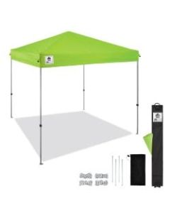 Ergodyne SHAX 6010 Lightweight Pop-Up Tent Canopy, 14ftH x 10ftW x 10-d, Lime