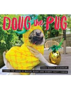 Willow Creek Press Page-A-Day Daily Desk Calendar, 5-1/2in x 6-1/4in, Doug The Pug, January To December 2022