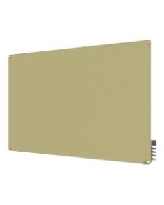 Ghent Harmony Magnetic Glass Unframed Dry-Erase Whiteboard, 24in x 36in, Beige